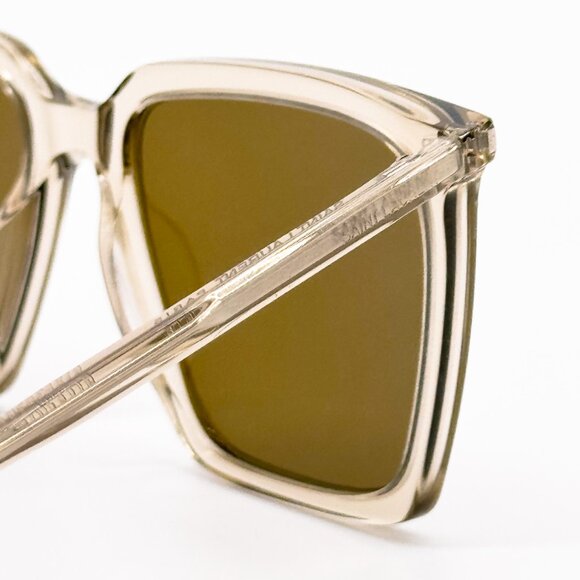 NEW SAINT LAURENT SL 474 005 YELLOW BROWN WOMEN SUNGLASSES SAINT LAURENT SL474 main image 6